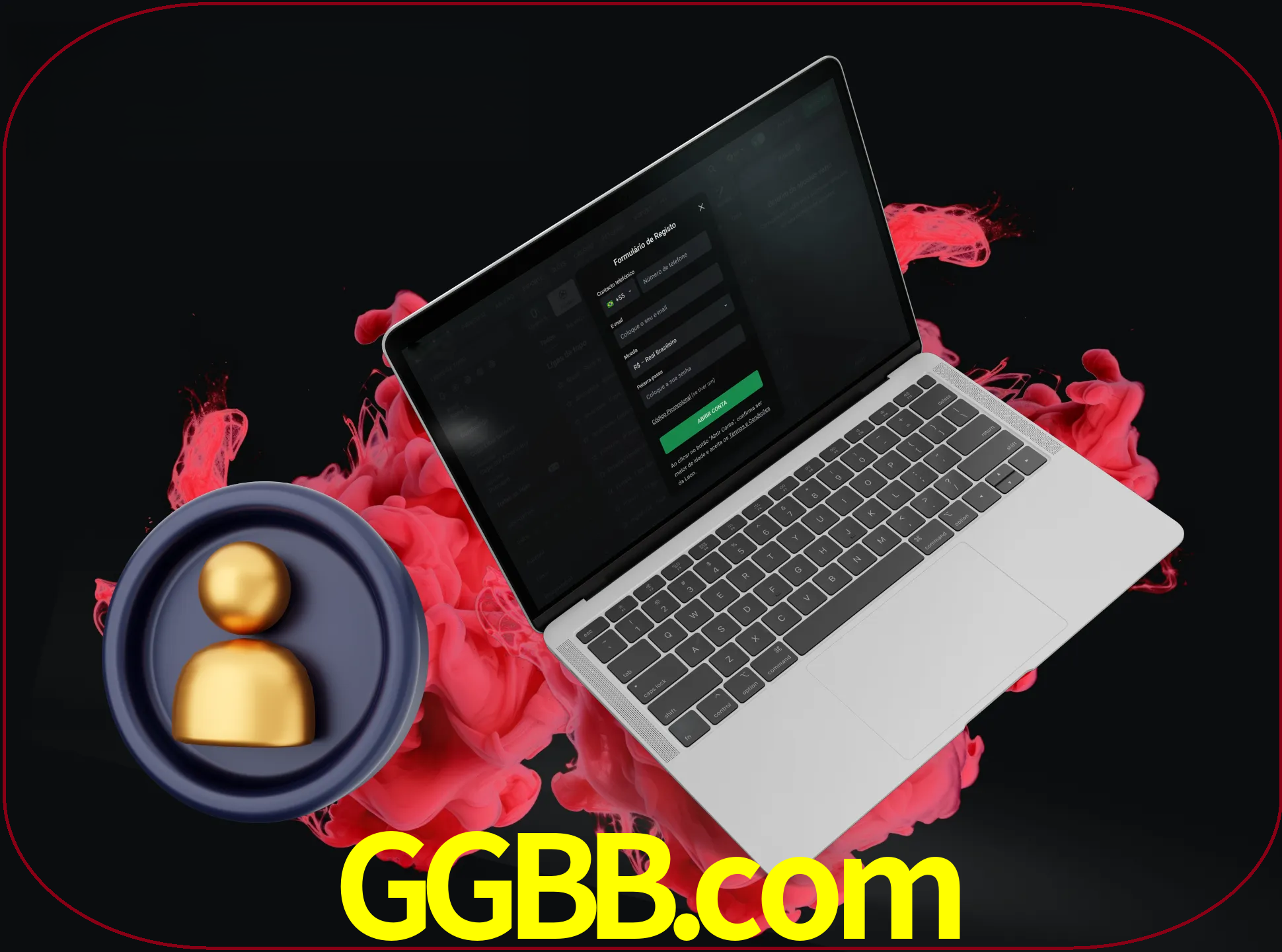 No cabeçalho do site ggbb, clique no botão que o levará a um formulário especial onde terá de introduzir as suas informações actuais.